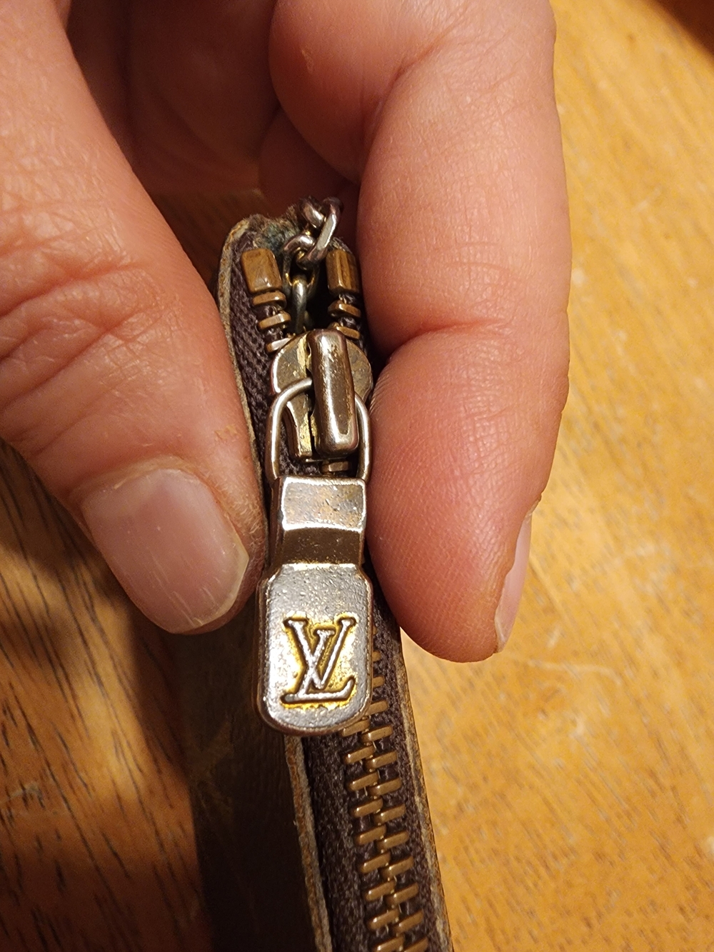 Louis Vuitton Monogram Key Pouch in Brown with Silver-Tone Hardware - Picture 6 of 15